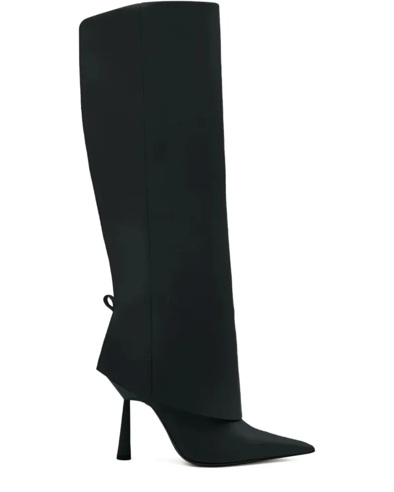 Gia Borghini Stiefel mit spitzer Kappe 100mm - Schwarz Schwarz