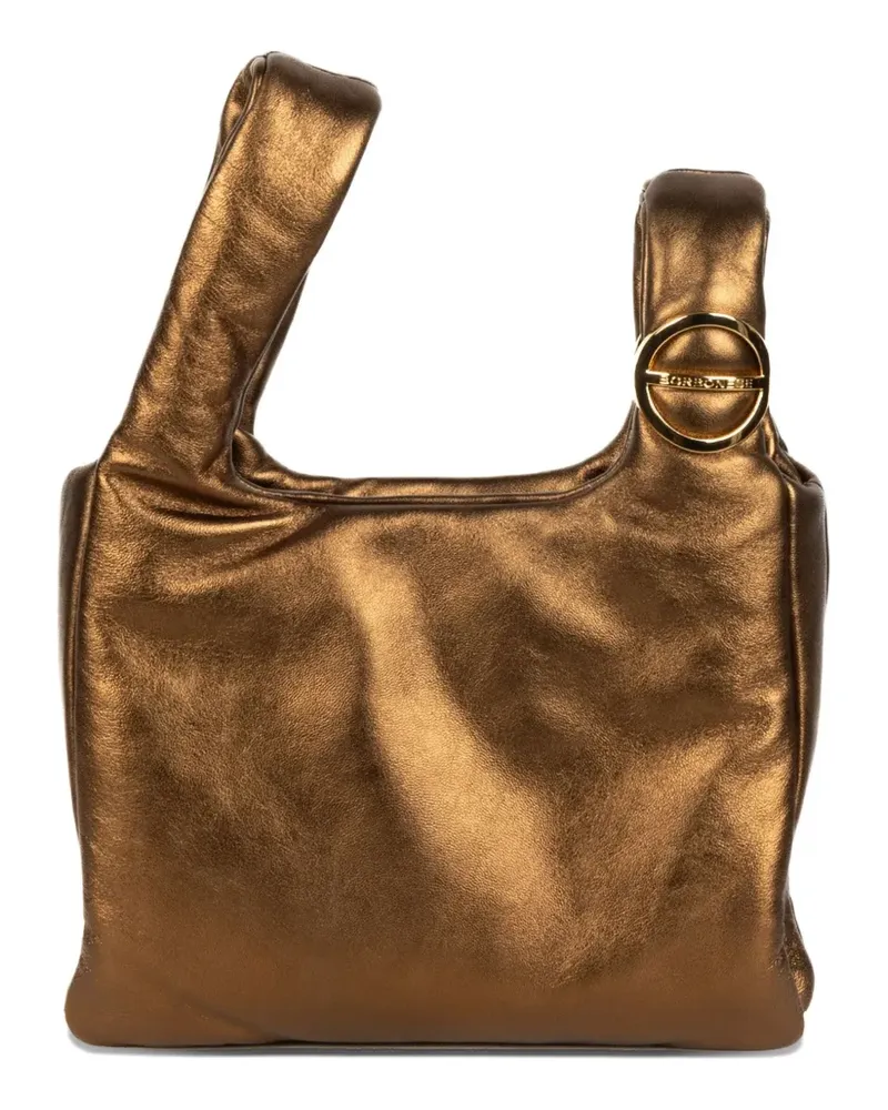 Borbonese mini Twinnie ring-detail tote bag - Braun Braun