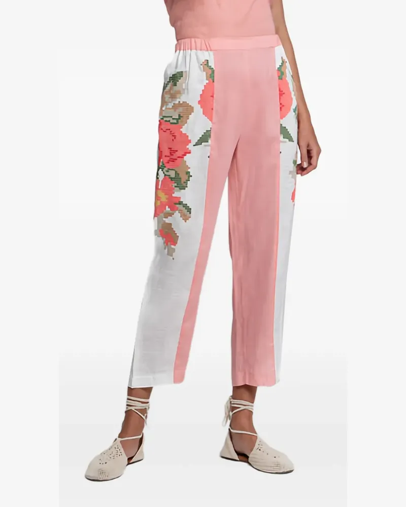 Greek Archaic Kori Hose mit elastischem Bund - Rosa Rosa