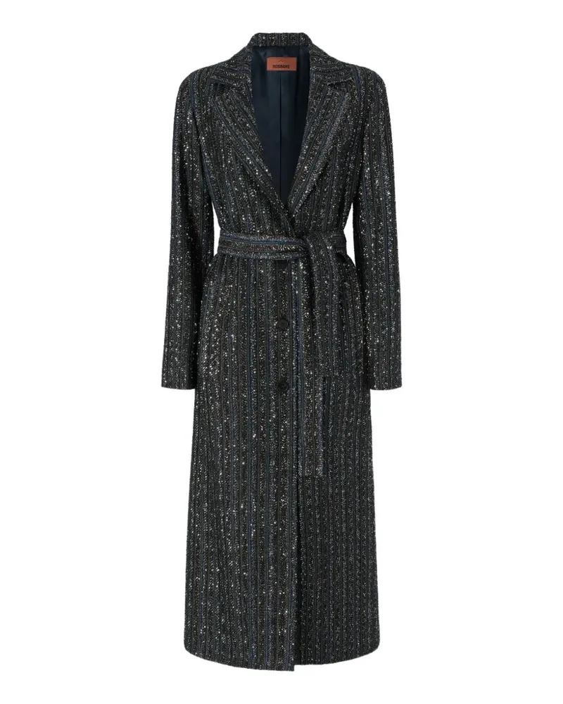 Missoni Mantel mit Pailletten - Schwarz Schwarz