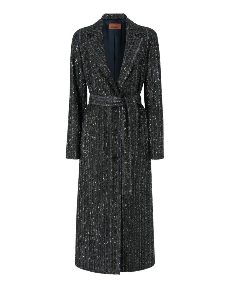 Missoni Mantel mit Pailletten - Schwarz Schwarz