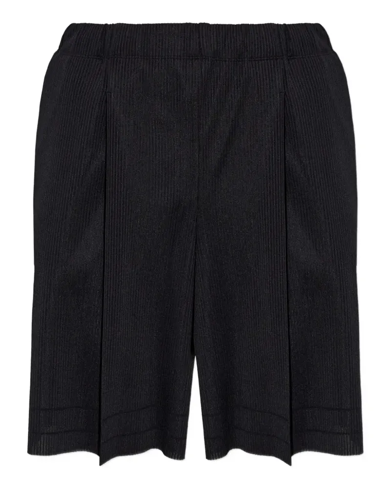 Issey Miyake pleated shorts - Schwarz Schwarz