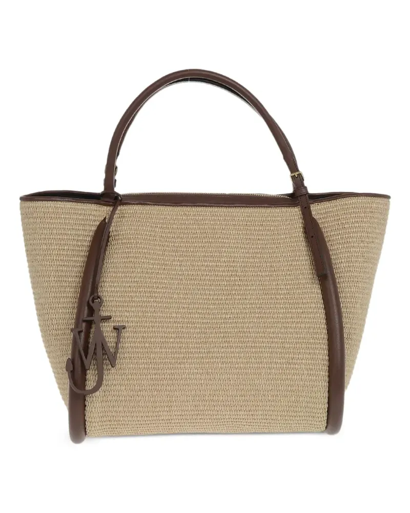J.W.Anderson 31 The Bumper raffia tote bag - Nude Nude