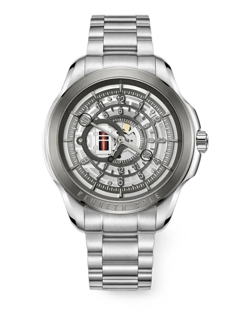 Kenneth Cole Skeleton Armbanduhr 44mm - Silber Silber