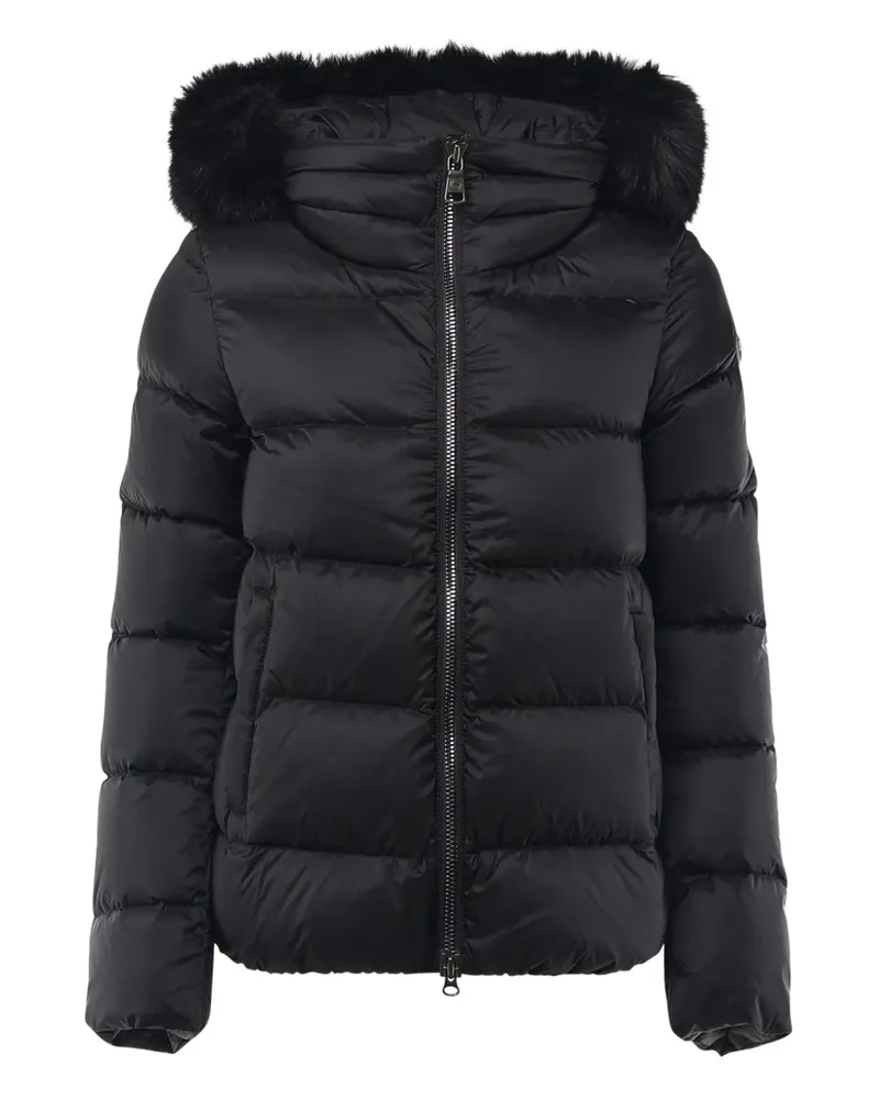 Colmar Gefütterte Kapuzenjacke mit Faux Fur - Schwarz Schwarz