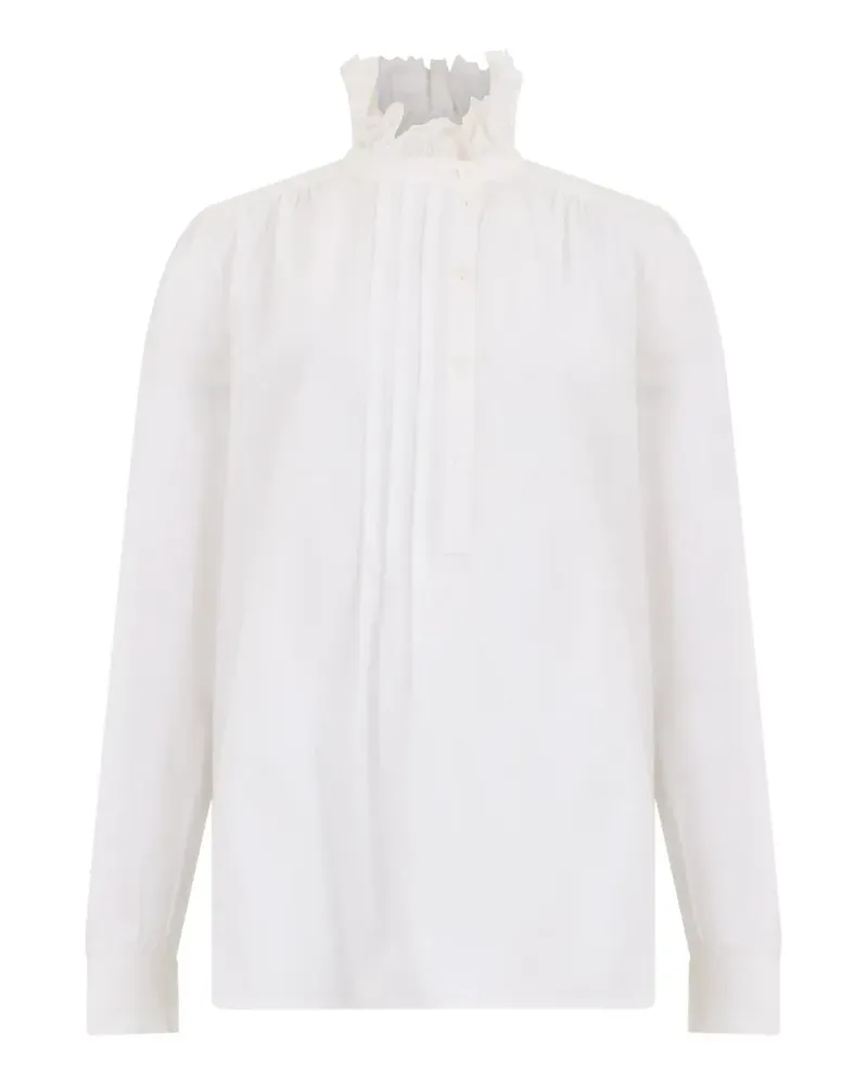 Alberta Ferretti Hemd mit Stehkragen - Weiß Weiß