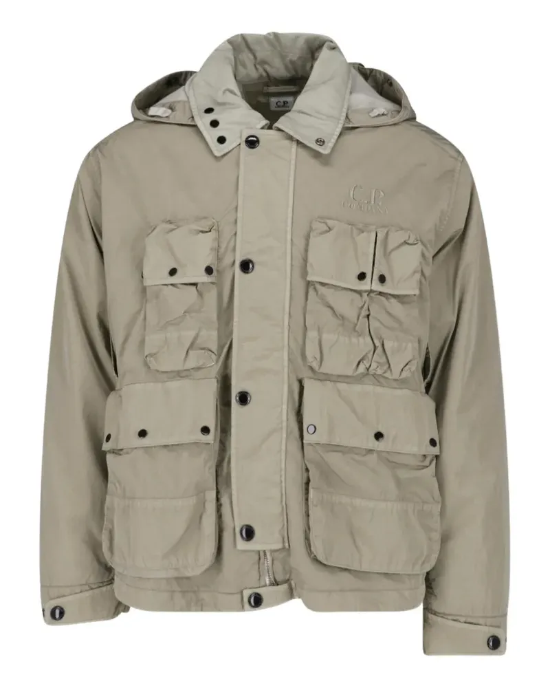 C.P. Company Jacke mit Goggles-Detail - Grün Grün