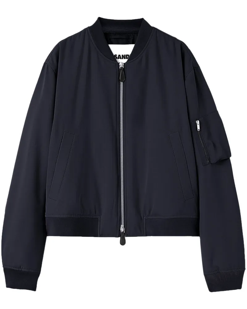 Jil Sander Gefütterte Bomberjacke - Blau Blau