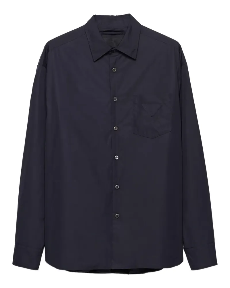Prada Hemd mit aufgesetzter Tasche - Blau Blau