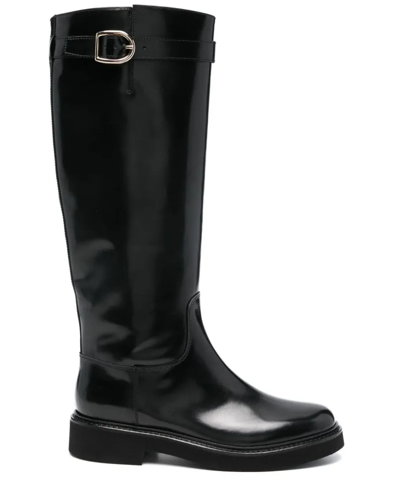 Doucal´s Stiefel mit Schnalle - Schwarz Schwarz
