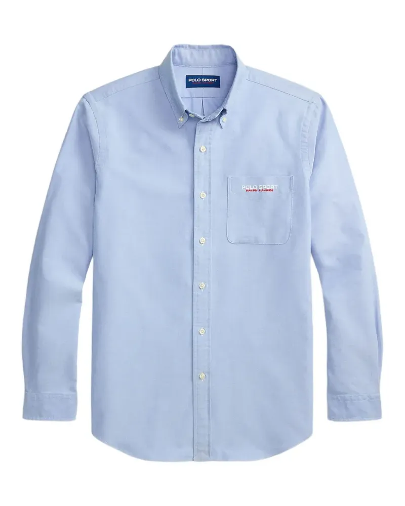Ralph Lauren Polo Sport Hemd mit Logo-Stickerei - Blau Blau