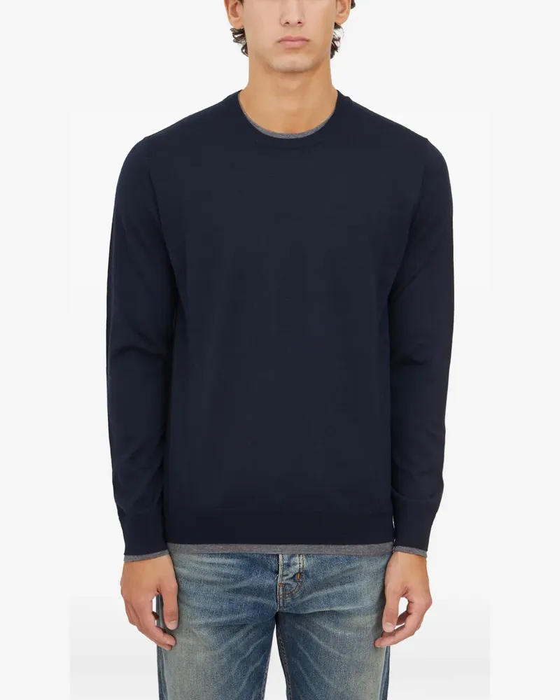 Paolo Pecora Milano crew-neck sweater - Blau Blau