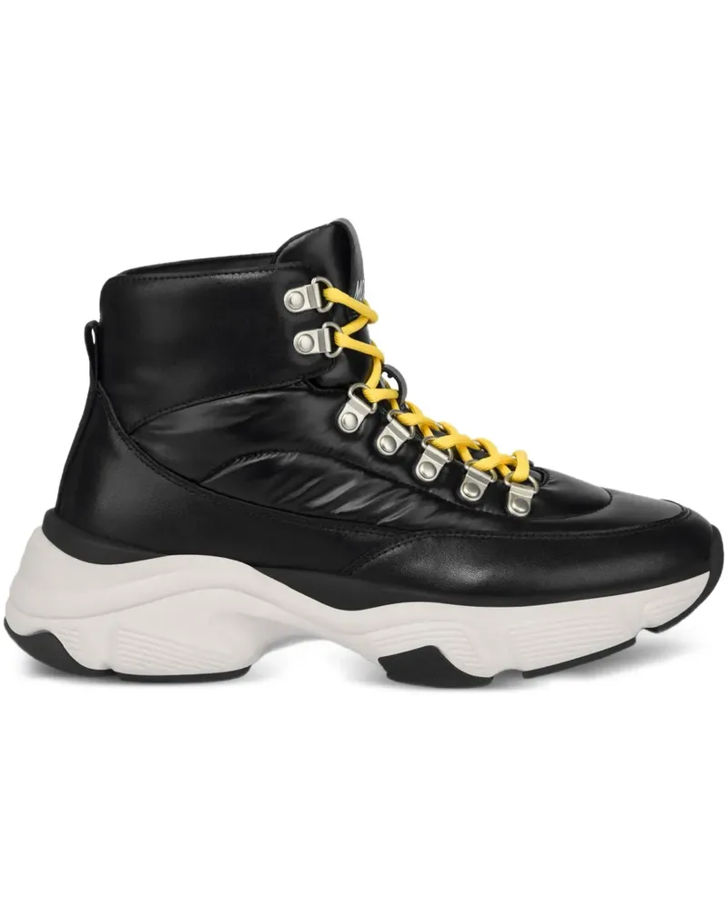 Moschino Sneakers mit breiter Sohle - Schwarz Schwarz