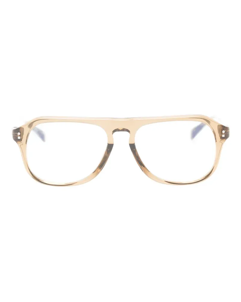Jacquemus Les Lunettes 214 pilot-frame glasses - Nude Nude