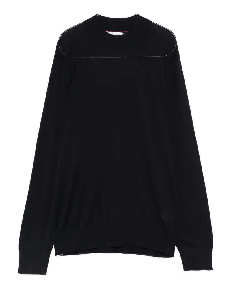 Brunello Cucinelli long-sleeve sweater - Blau Blau