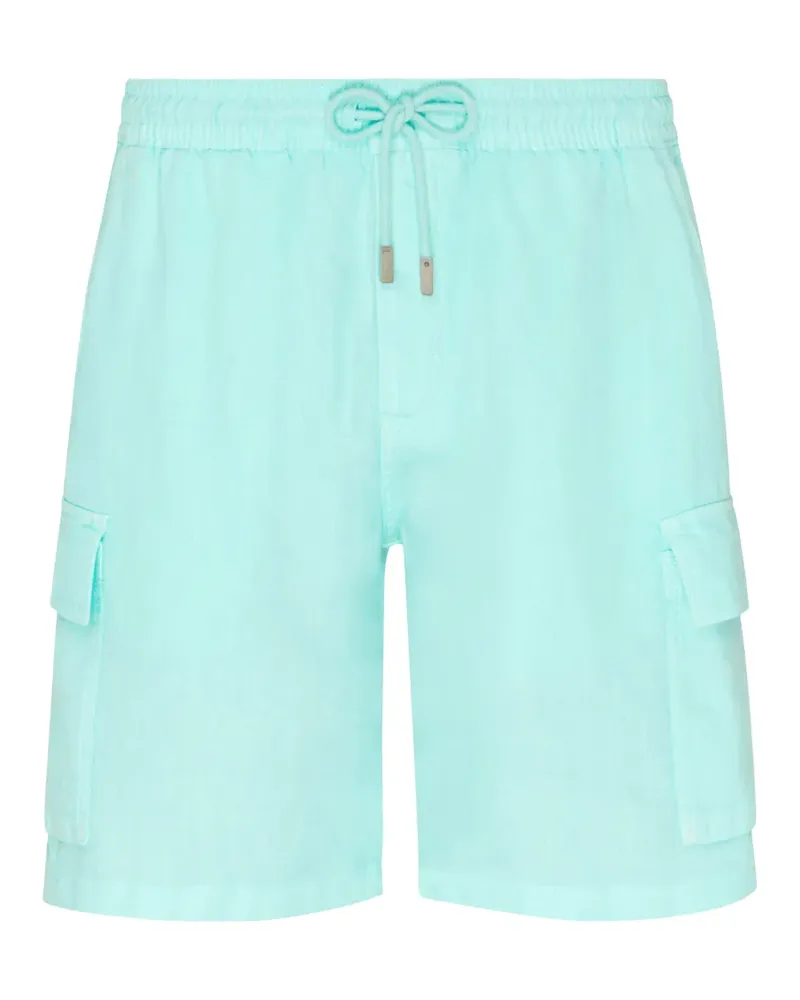 Vilebrequin cargo-pocket linen bermuda shorts - Blau Blau