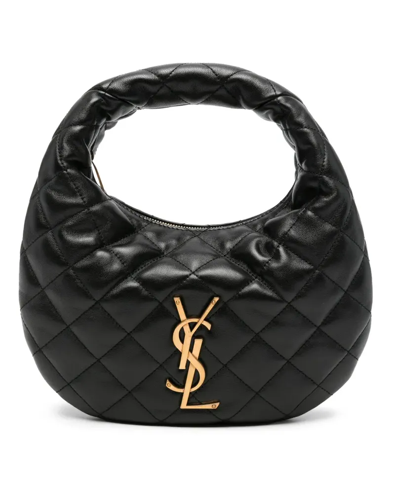 Saint Laurent Gesteppte Cassandre Schultertasche - Schwarz Schwarz