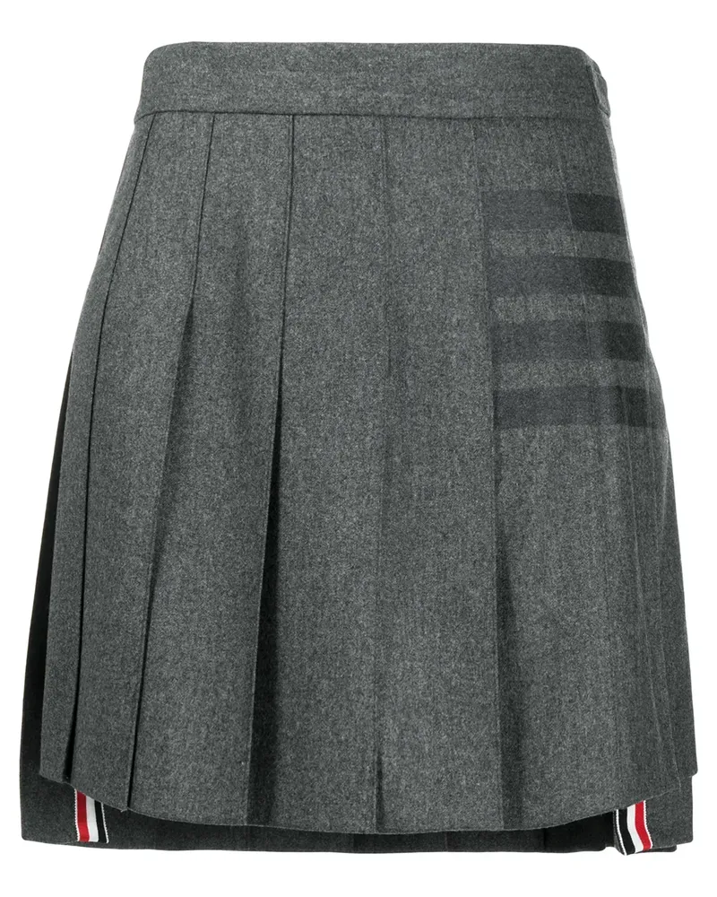 Thom Browne Minirock mit Falten - Grau Grau