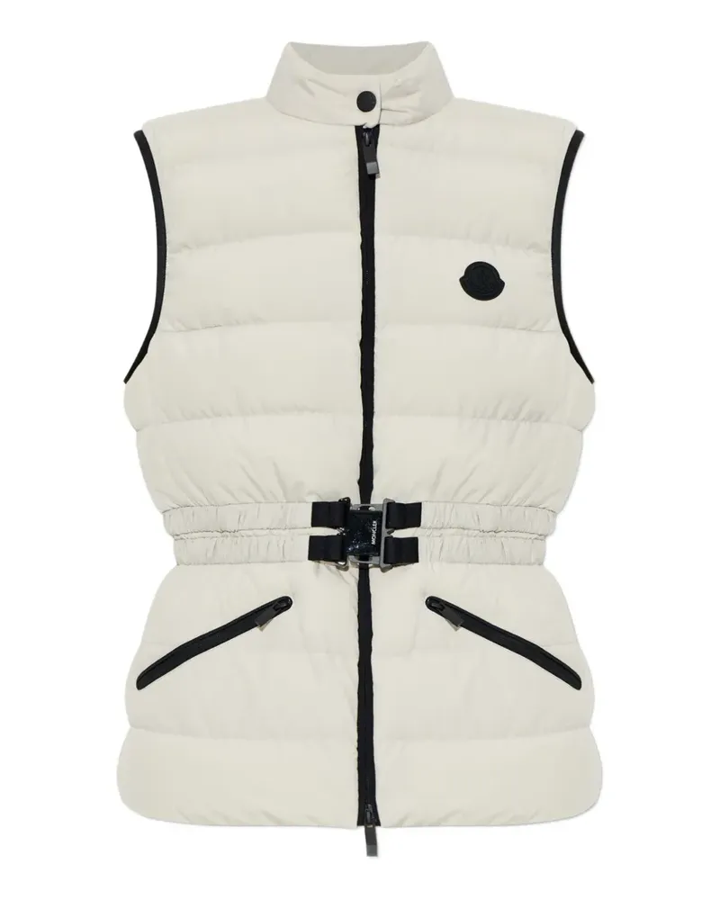 Moncler Romantisme belted quilted vest - Weiß Weiß