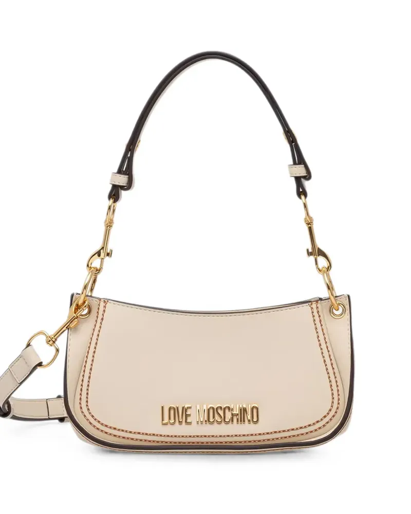 Moschino logo-lettering tote bag - Nude Nude
