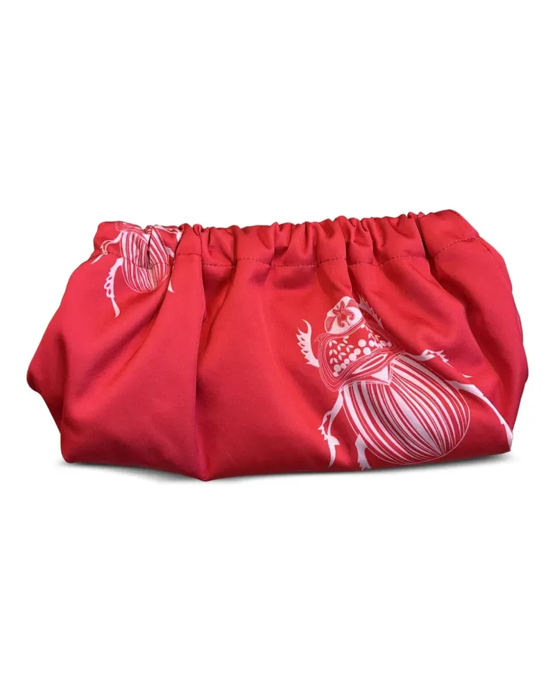 Gabriele Frantzen Sorbet beetle-print clutch bag - Rot Rot