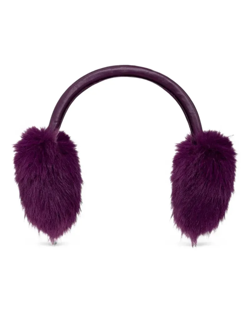 Balenciaga logo-print earmuffs - Violett Violett