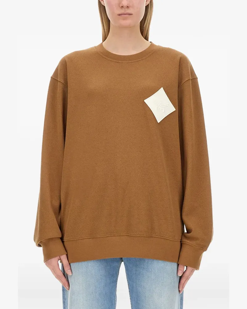 MCM logo-patch sweater - Braun Braun