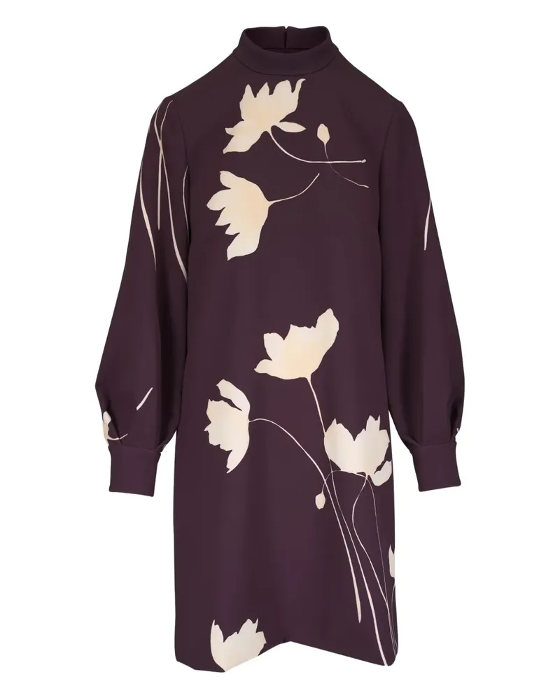 Lela Rose Minikleid mit Blumen-Print - Violett Violett