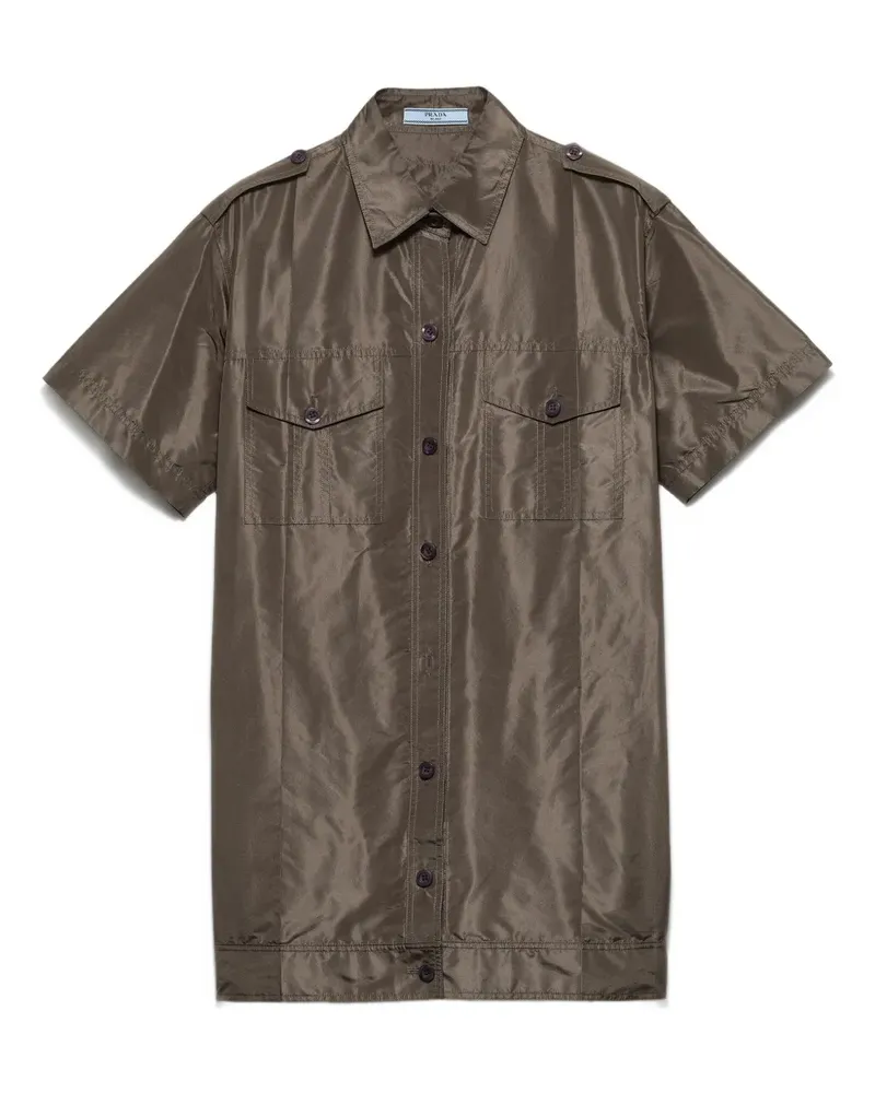 Prada Kurzärmeliges Oberteil mit Klappentaschen - Grün Grün