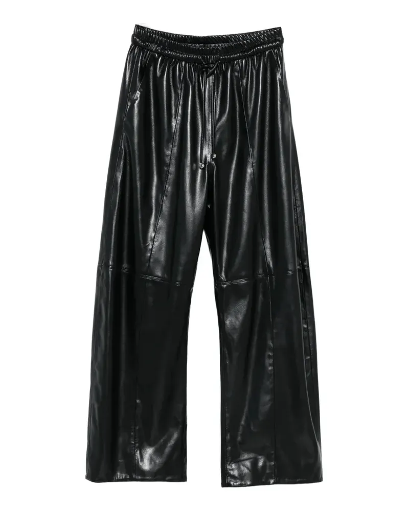 Isabelle Blanche drawstring wide-leg trousers - Schwarz Schwarz