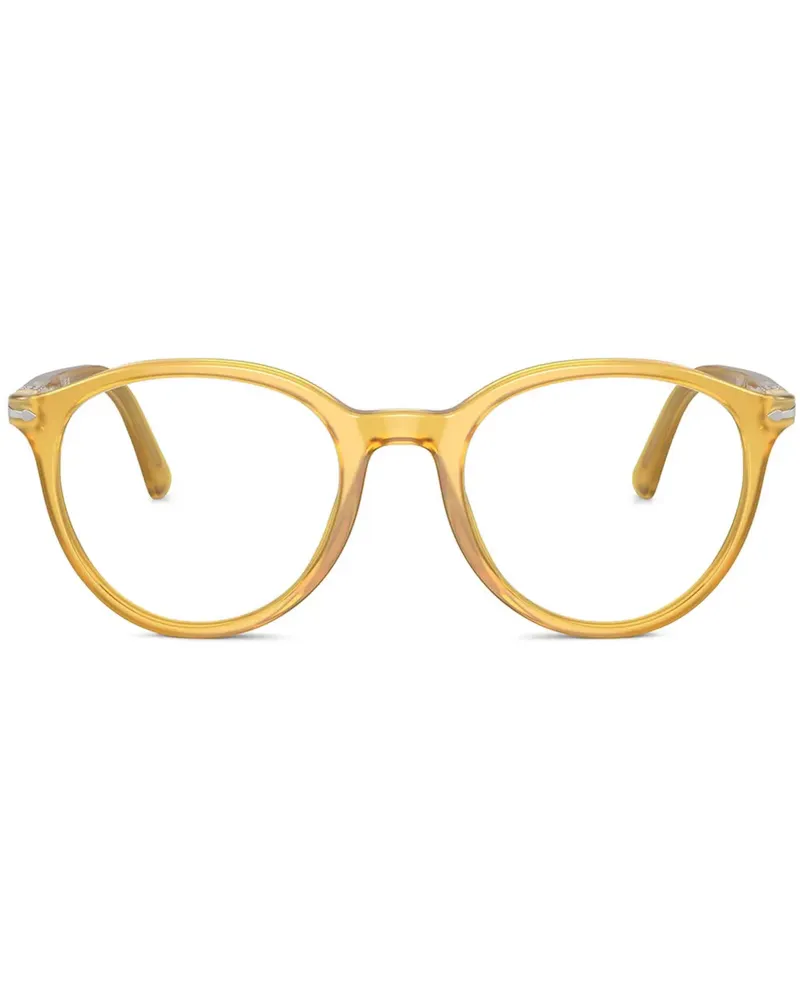 Persol Brille mit eckigem Gestell - Gelb Gelb