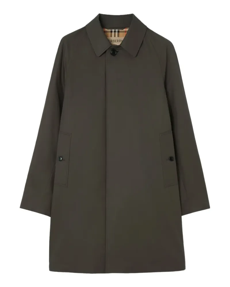 Burberry mid-length tropical gabardine Camden car coat - Grau Grau