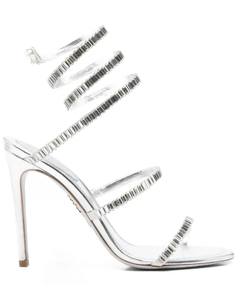 René Caovilla 105mm Cleo sandals - Silber Silber