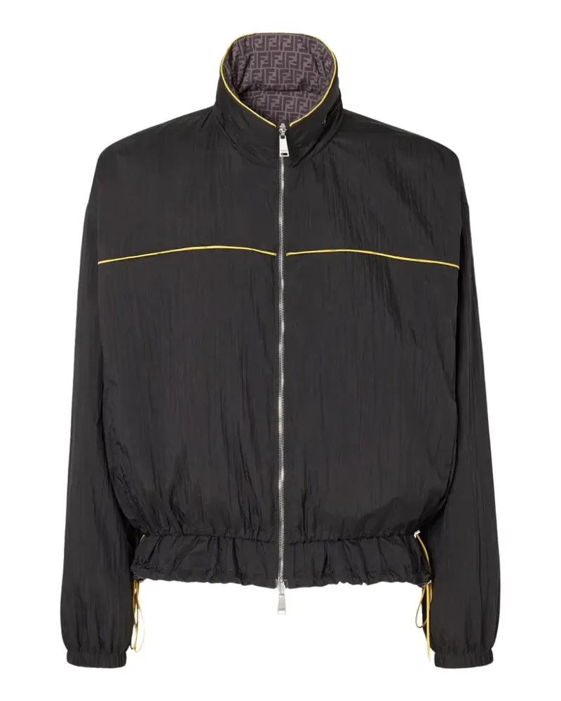 Fendi Wendbarer Windbreaker aus Funktionsstoff - Schwarz Schwarz