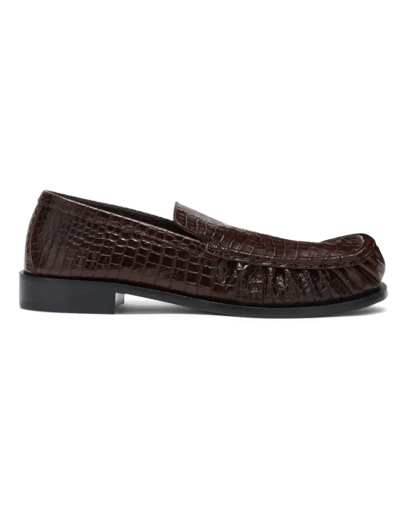 Dries van Noten Loafer mit Prägung - Braun Braun