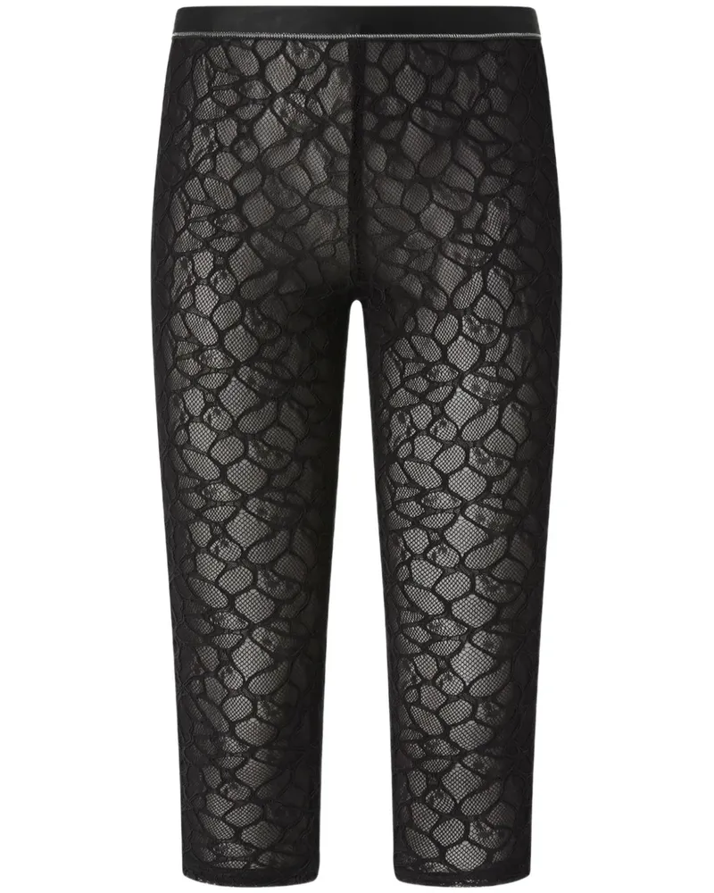 Pinko Leggings aus Spitze - Schwarz Schwarz