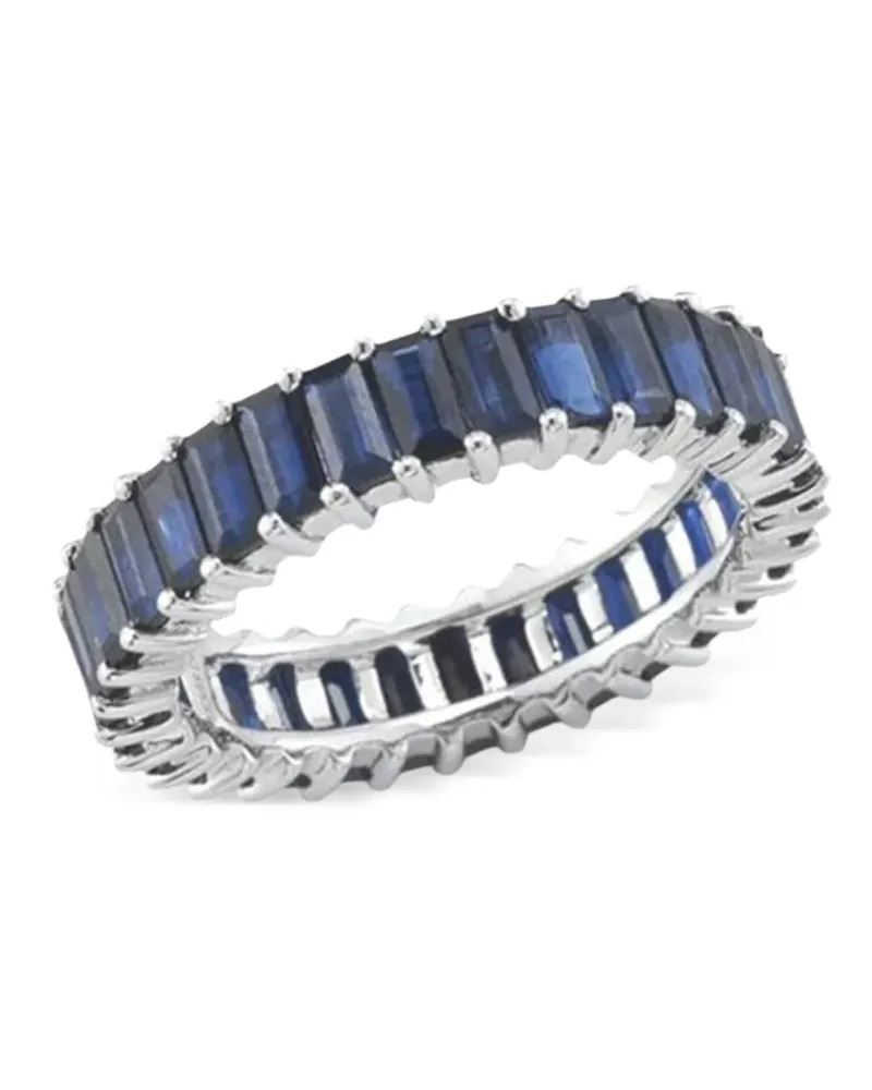 Dana Rebecca Designs 14K white gold Eternity sapphire ring - Silber Silber