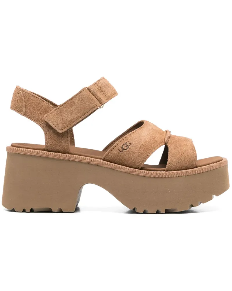 UGG New Heights Sandalen mit Knöchelriemen 70mm - Braun Braun