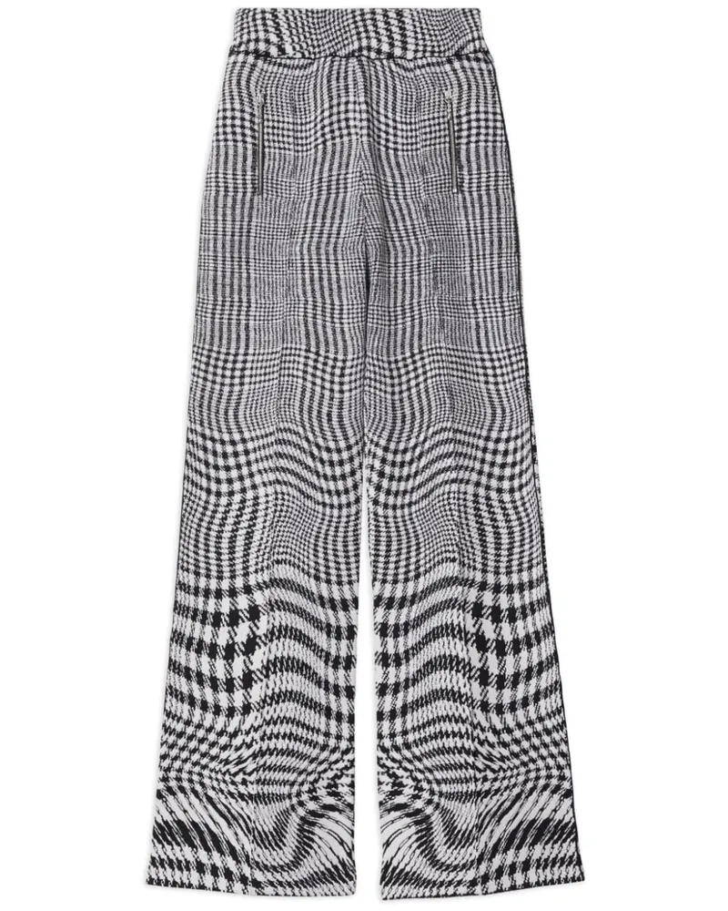Burberry Hose aus verzerrtem Hahnentritt-Jacquard - Schwarz Schwarz
