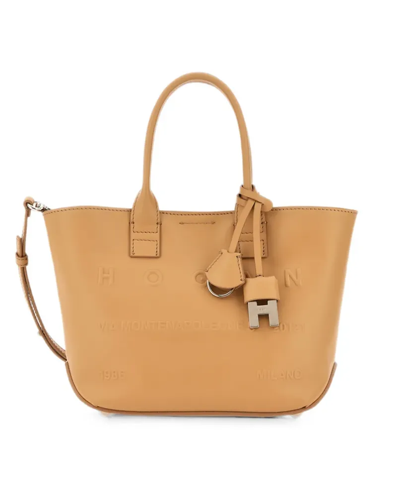 Hogan Address shopping bag mini - Nude Nude