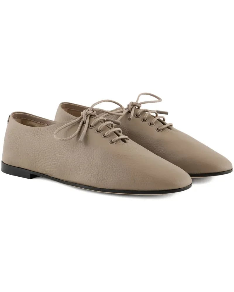 Giorgio Armani Texturierte Schnürschuhe - Nude Nude