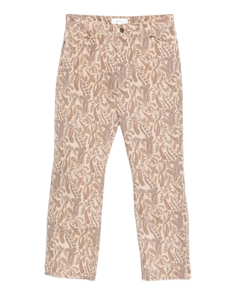 ba&sh Tooty paisley-print cotton trousers - Nude Nude