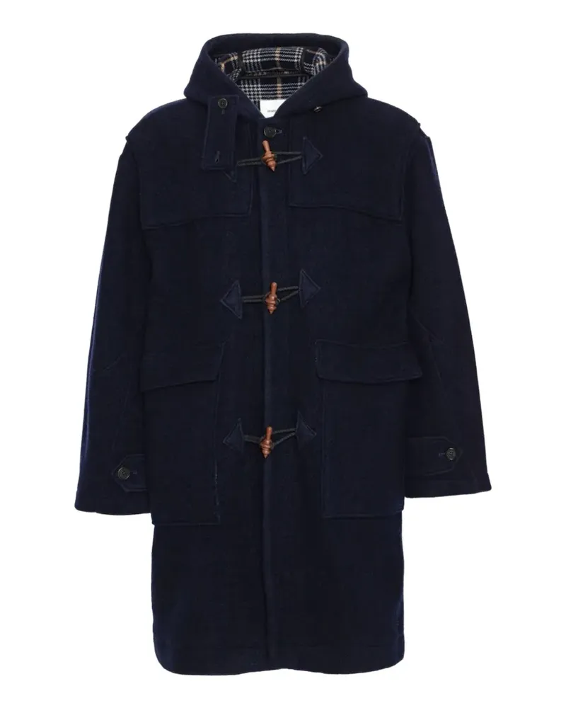 Henrik Vibskov Duffle toggle-fastening coat - Blau Blau