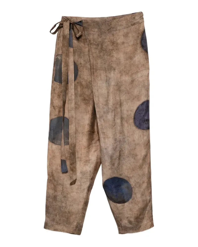 Uma Wang Paetyn Hose mit Polka Dots - Nude Nude