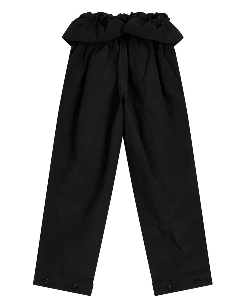 OPEN YY Hose mit Rüschendetail - Schwarz Schwarz