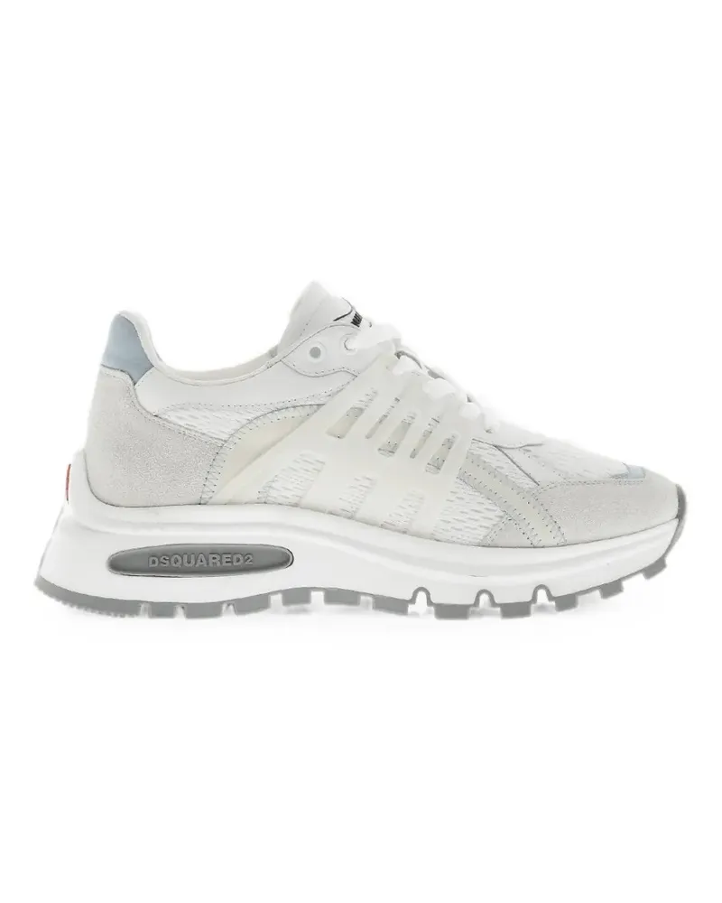Dsquared2 Run DS2 Sneakers aus Leder und Stoff - Weiß Weiß