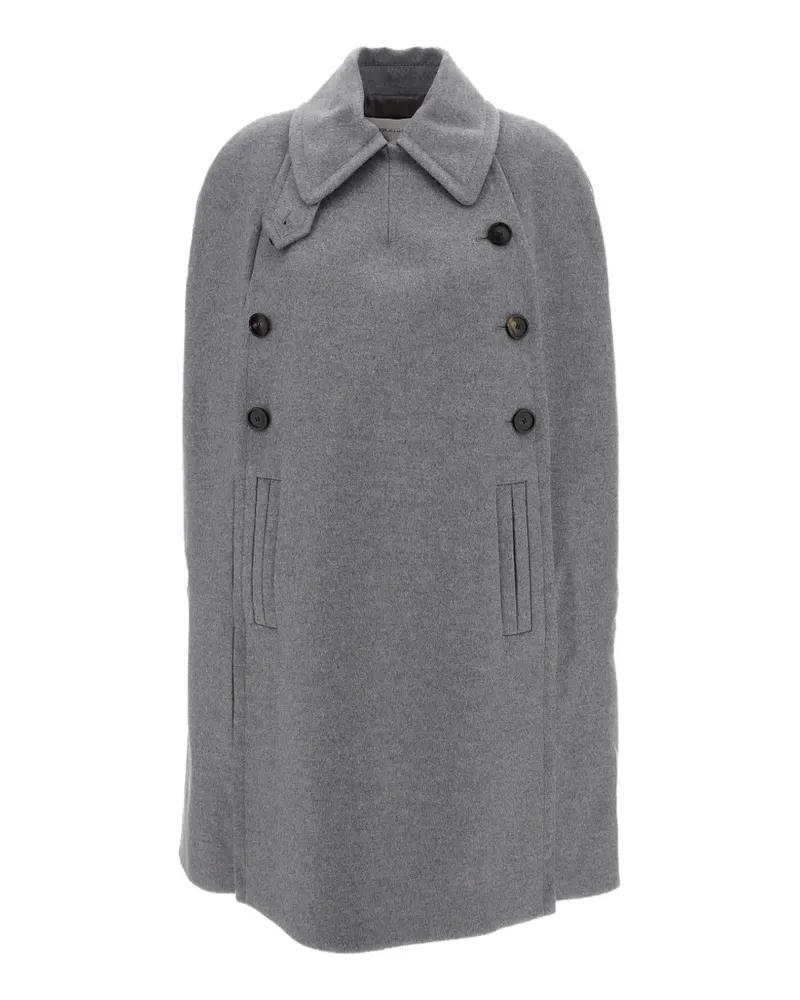 7 for all mankind Doppelreihiges Cape - Grau Grau