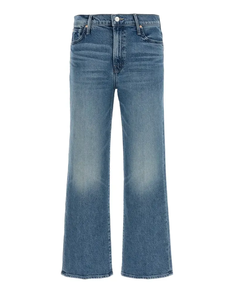 Mother The Kick It Ankle contrast stitching jeans - Blau Blau