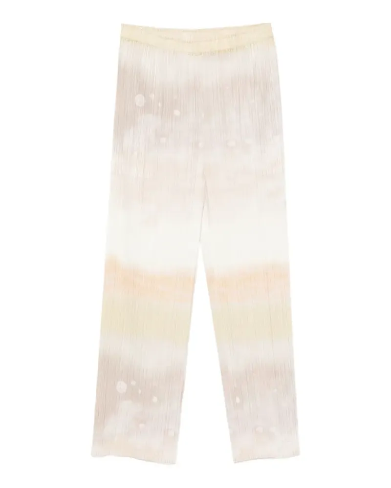 Issey Miyake Pleats Please tie-dye trousers - Nude Nude