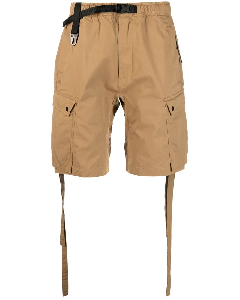 maharishi Cargo-Shorts mit Riemen Nude